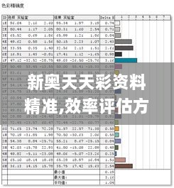 新奥天天彩资料精准,效率评估方案_BJW8.6