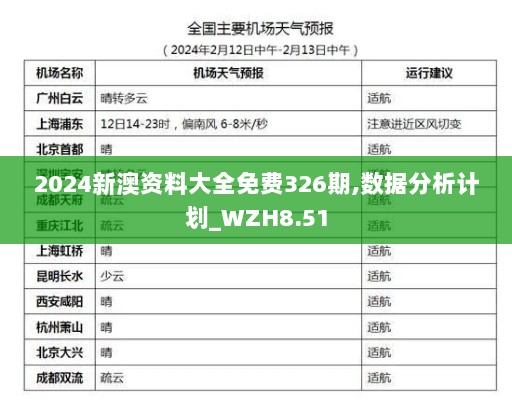 2024新澳资料大全免费326期,数据分析计划_WZH8.51