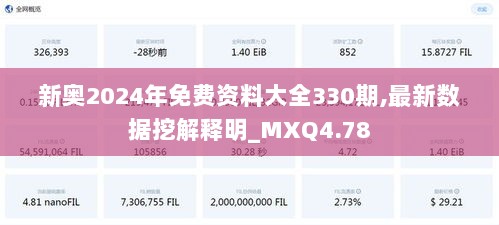 新奥2024年免费资料大全330期,最新数据挖解释明_MXQ4.78