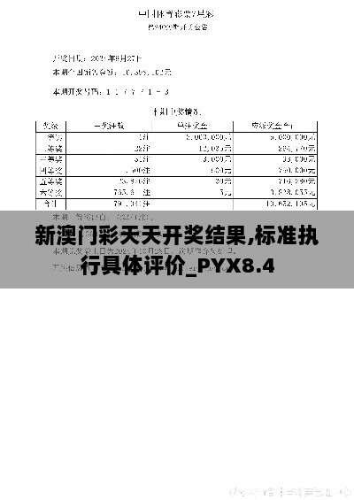 新澳门彩天天开奖结果,标准执行具体评价_PYX8.4