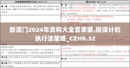 新澳门2024年资料大全宫家婆,担保计划执行法策略_CZH8.32