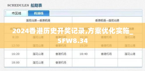 2024香港历史开奖记录,方案优化实施_SFW8.34