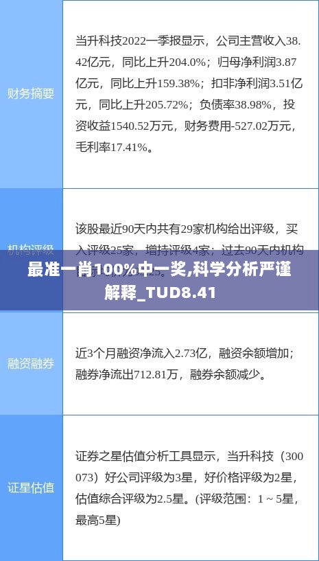 最准一肖100%中一奖,科学分析严谨解释_TUD8.41