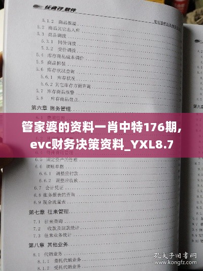 管家婆的资料一肖中特176期,evc财务决策资料_YXL8.7