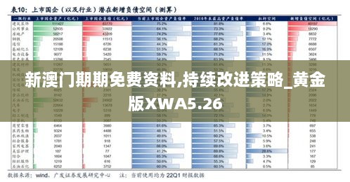 新澳门期期免费资料,持续改进策略_黄金版XWA5.26