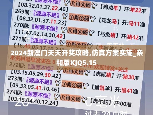 2024新澳门天天开奖攻略,仿真方案实施_亲和版KJQ5.15