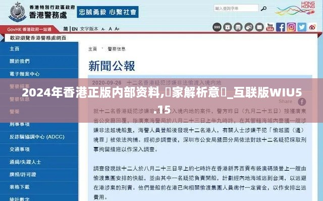 2024年香港正版内部资料,專家解析意見_互联版WIU5.15