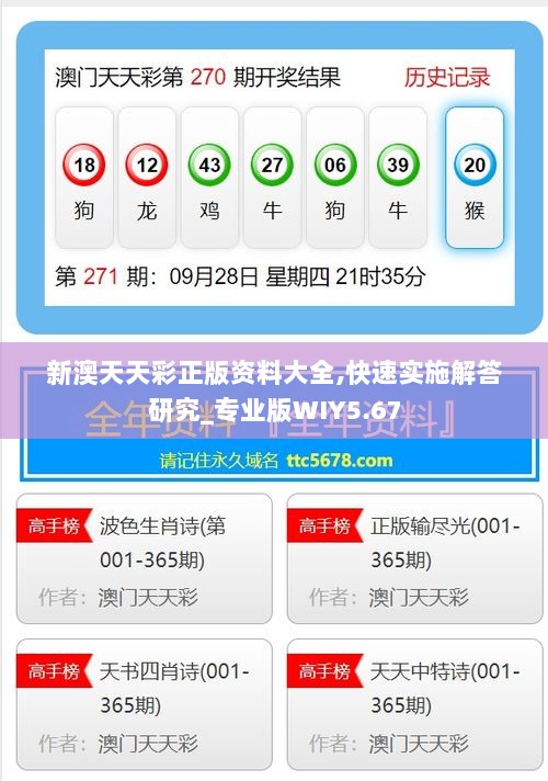 新澳天天彩正版资料大全,快速实施解答研究_专业版WIY5.67