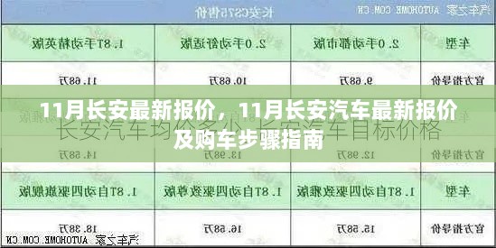 11月长安汽车最新报价及购车步骤指南