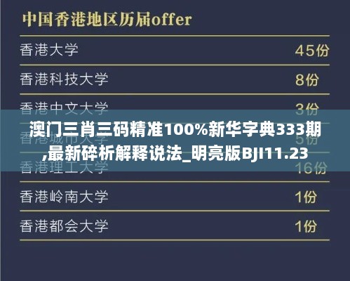 澳门三肖三码精准100%新华字典333期,最新碎析解释说法_明亮版BJI11.23