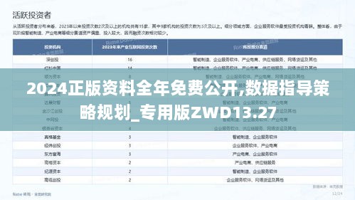 2024正版资料全年免费公开,数据指导策略规划_专用版ZWD13.27