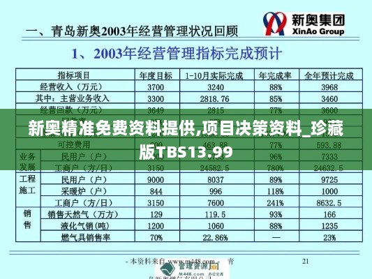 新奥精准免费资料提供,项目决策资料_珍藏版TBS13.99