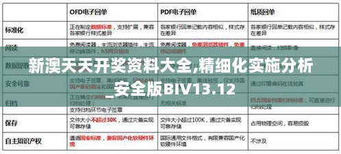 新澳天天开奖资料大全,精细化实施分析_安全版BIV13.12