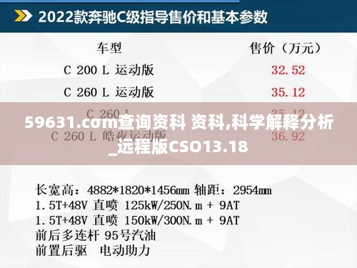 59631.cσm查询资科 资科,科学解释分析_远程版CSO13.18