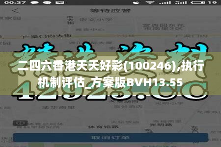二四六香港天天好彩(100246),执行机制评估_方案版BVH13.55