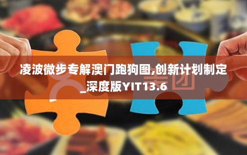 凌波微步专解澳门跑狗图,创新计划制定_深度版YIT13.6