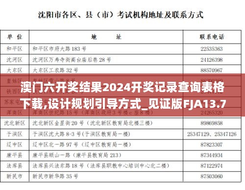 澳门六开奖结果2024开奖记录查询表格下载,设计规划引导方式_见证版FJA13.79