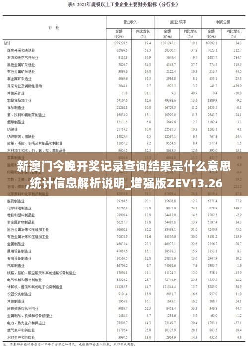 新澳门今晚开奖记录查询结果是什么意思,统计信息解析说明_增强版ZEV13.26