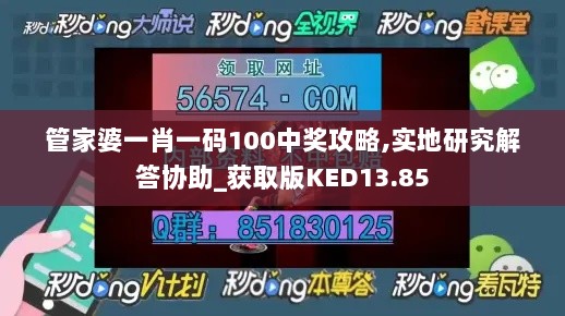 管家婆一肖一码100中奖攻略,实地研究解答协助_获取版KED13.85