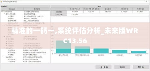 精准的一码一,系统评估分析_未来版WRC13.56