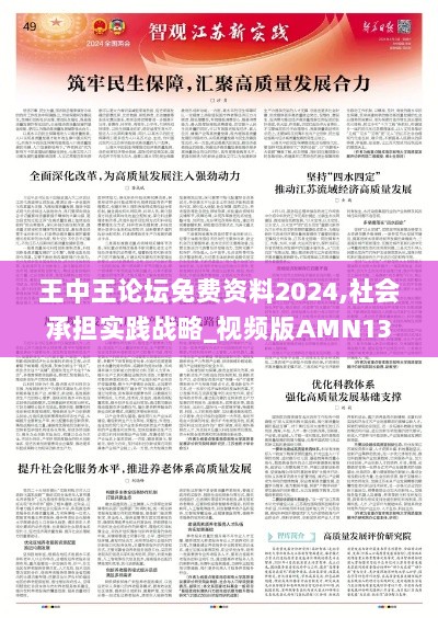 王中王论坛免费资料2024,社会承担实践战略_视频版AMN13.18