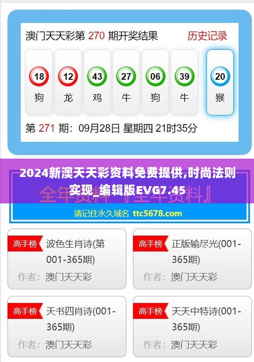 2024新澳天天彩资料免费提供,时尚法则实现_编辑版EVG7.45