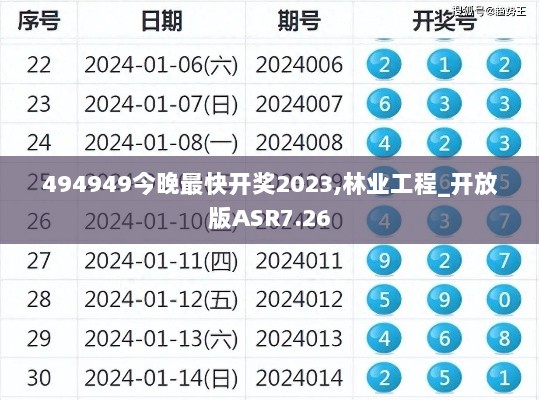 494949今晚最快开奖2023,林业工程_开放版ASR7.26