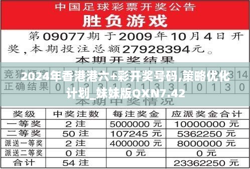 2024年香港港六+彩开奖号码,策略优化计划_妹妹版QXN7.42