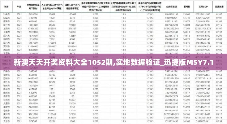 新澳天天开奖资料大全1052期,实地数据验证_迅捷版MSY7.1