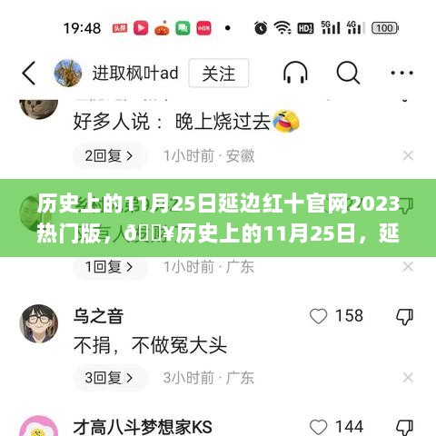 历史上的11月25日，延边红十的魅力传奇与热门版