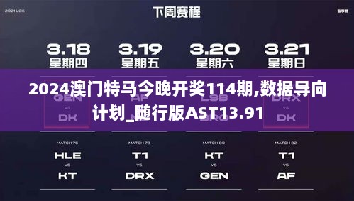 2024澳门特马今晚开奖114期,数据导向计划_随行版AST13.91