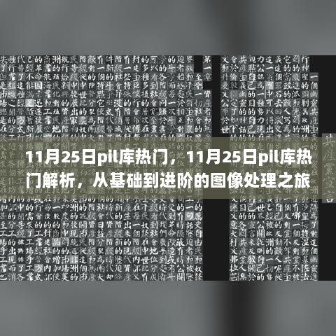 11月25日PIL库热门解析，从基础到进阶的图像处理之旅