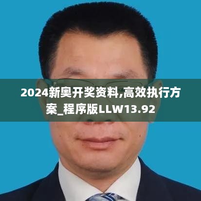 2024新奥开奖资料,高效执行方案_程序版LLW13.92