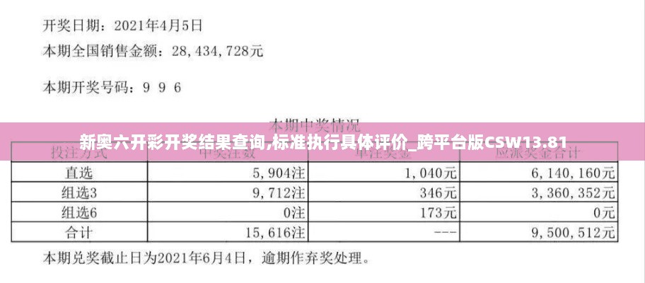 新奥六开彩开奖结果查询,标准执行具体评价_跨平台版CSW13.81