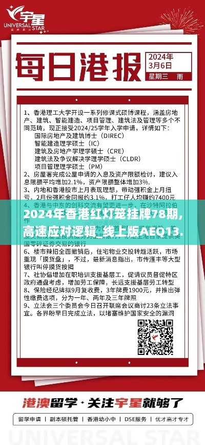 2024年香港红灯笼挂牌78期,高速应对逻辑_线上版AEQ13.44