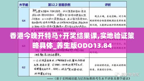 香港今晚开特马+开奖结果课,实地验证策略具体_养生版ODO13.84