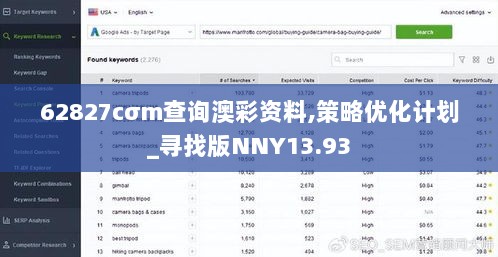 62827cσm查询澳彩资料,策略优化计划_寻找版NNY13.93