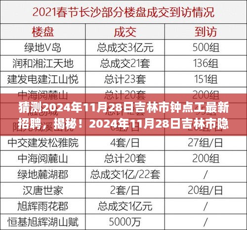 2024年11月28日吉林市钟点工最新招聘大揭秘，隐藏小巷的招聘机会