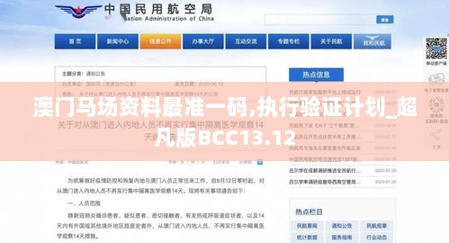 澳门马场资料最准一码,执行验证计划_超凡版BCC13.12