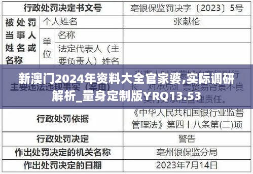 新澳门2024年资料大全官家婆,实际调研解析_量身定制版YRQ13.53