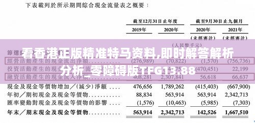 看香港正版精准特马资料,即时解答解析分析_零障碍版TFG13.88