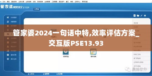 管家婆2024一句话中特,效率评估方案_交互版PSE13.93