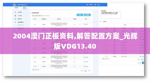 2004澳门正板资料,解答配置方案_光辉版VDG13.40