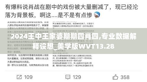 2024王中王家婆期期四肖四,专业数据解释设想_美学版WVT13.28