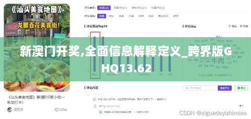 新澳门开奖,全面信息解释定义_跨界版GHQ13.62