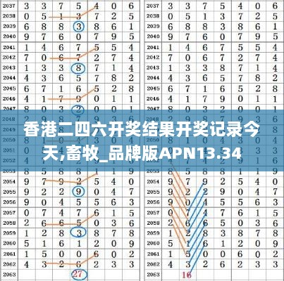 香港二四六开奖结果开奖记录今天,畜牧_品牌版APN13.34