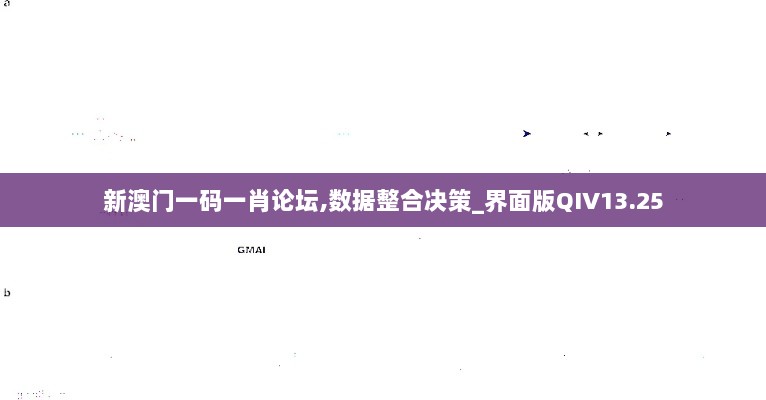 新澳门一码一肖论坛,数据整合决策_界面版QIV13.25