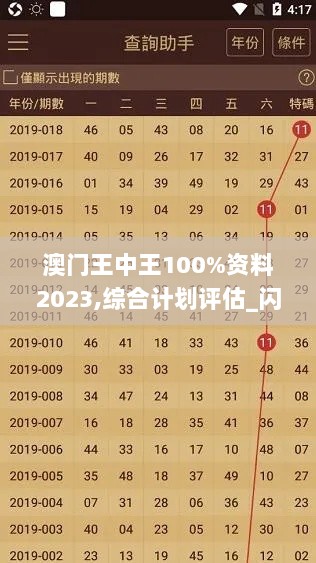 澳门王中王100%资料2023,综合计划评估_闪电版BWH13.85