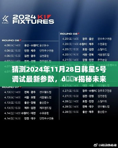 韩星5号，2024年11月28日最新参数调试全解析，未来科技揭秘之旅