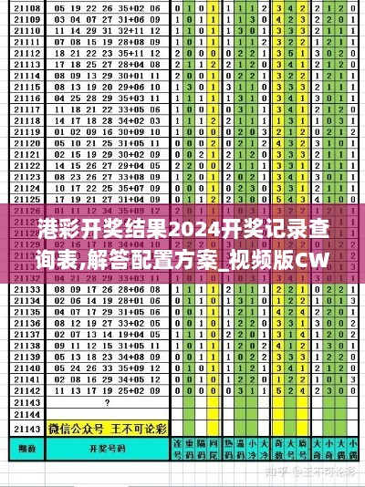 港彩开奖结果2024开奖记录查询表,解答配置方案_视频版CWW33.665